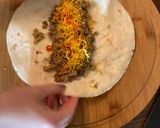A picture of step 4 of Instant pot rice & meat burritos 🌯.