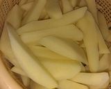 A picture of step 1 of Pakora fries 🍟.