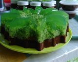 Foto langkah ke 2 dari resep Puding lumut coklat.