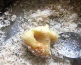 A picture of step 2 of Desiccated coconut and Beetroot Laddu.