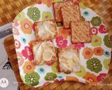 A picture of step 1 of Cream cracker egg sandwich or Sugar free cracker egg sandwich.
