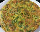 A picture of step 5 of Palak n Mooli mix besan paratha ya roti 😊.