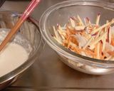 A picture of step 2 of Sweet Potato and Onion Kakiage (Japanese Vegetable Tempura Fritters).
