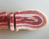 Foto del passaggio 3 della ricetta Mezzi rigatoni con melone, verdure e pancetta croccante 🌷