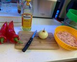 Csirke fajitas teljes kiőrlésű tortillával recept fázis 1 fotója