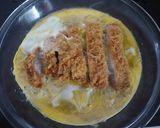 A picture of step 3 of Easy Microwave Pork Cutlet Bowl (Katsudon).