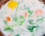 Foto langkah ke 4 dari resep Sayur Bobor Bayam, Wortel dan Jagung.