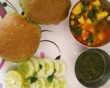 पालक पूड़ी(Palak ki puri recipe in Hindi) रेसिपी चरण 4 फोटो