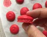 Gambar langkah 5 resipi Macarons.