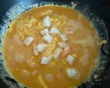 A picture of step 6 of Scrambled egg with shrimp on rice.