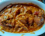 A picture of step 5 of Stuffed onion masala.