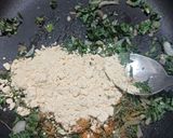 A picture of step 1 of Sattu-moringa Paratha.