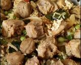 A picture of step 1 of Soybean pulav.