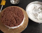 A picture of step 7 of Dark Chocolate truffle Cake.