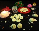 A picture of step 8 of Instant Kesar Peda.