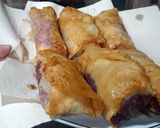Foto langkah ke 3 dari resep Lumpia Ubi Ungu Isi Keju Mozzarella.