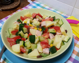 Foto del paso 3 de la receta: Ensalada de patata, calabacín, pavo y tomate