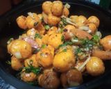 A picture of step 5 of Cheese balls chaat.