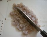 A picture of step 2 of Shrimp Steamed Dumplings with Maroni Noodles (No Wrapper).