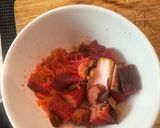 A picture of step 1 of Home Made Rubarb and Ginger Gin - its the best :P.
