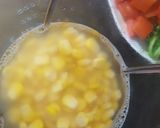 A picture of step 3 of Chicken Corn Soup !.