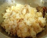 A picture of step 1 of Grilled Okaka Onigiri (Rice Balls with Bonito Flakes).