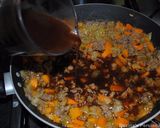 A picture of step 4 of Scottish minced and tatties.