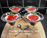 A picture of step 3 of Creamy Strawberry and Blueberry Dream:.