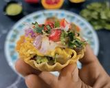 A picture of step 5 of Basket chaat.
