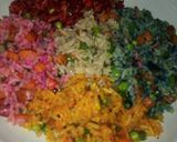 A picture of step 5 of Colorful fried rice.