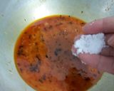 A picture of step 5 of Rajasthani Papad Curry.