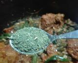 A picture of step 11 of Bhindi Chicken.