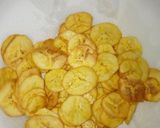 A picture of step 2 of Green bananas crips favorite Easter snack.