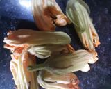 A picture of step 1 of Kumro Phool Bora aka pumpkin flower fritter.