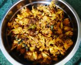 A picture of step 7 of Gobhi aloo.