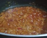 A picture of step 2 of Tinday gosht.