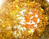 A picture of step 11 of Golgappe with Mango Water.