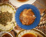 A picture of step 3 of Couscous and moringa soup (ZOGALE).