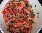 Tejszínes sonkás farfalle (teljes kiőrlésű tésztával) recept fázis 1 fotója