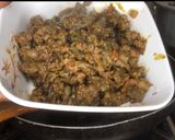 A picture of step 4 of Cheesy lamb and potatoes kupta.