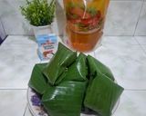 Foto langkah ke 8 dari resep Bacang ketan isi ayam gurih daun pisang (tanpa rebus lama)🍙.