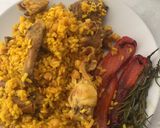 Foto del paso 6 de la receta: Paella de pollo, conejo y setas