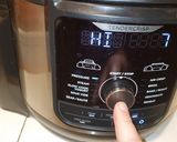 A picture of step 4 of Yellow Rice with Pork Ribs in the Ninja Foodi.