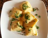 Foto del paso 7 de la receta: Raviolones de marisco, con salsa de Spirulina. #panal