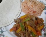 A picture of step 2 of Steak Fajitas With In House Mexican Rice.