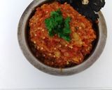 A picture of step 8 of Baingan ka Bharta.