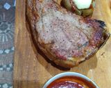 Foto del paso 5 de la receta: Tomahawk con papas estrelladas gratinadas y ketchup casero