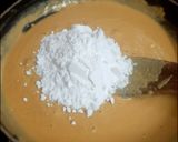 A picture of step 3 of Chickpea flour burfi/ besan burfi.