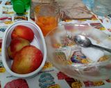 صورة لخطوة 1 من وصفة كوب فروت سلاد بعصير الجزر المسلوق التقيل 🍤🍧🍹🍷 (اختراع ياكوتش