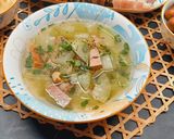 Hình bước làm 2 của món Canh bí xanh nấu chả